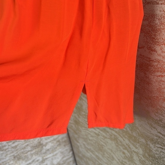 Tom Tailor Hot Orange/Red Round Neck Loose Style Top Size US 8 - Picture 7 of 15